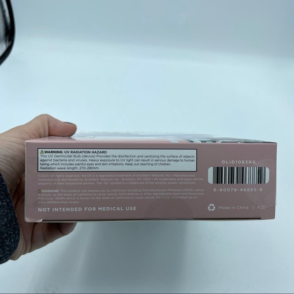 UV-C Sanitizer & Wireless Phone Charging Kit Vie Oli Rose – New Open Box - Picture 3 of 8